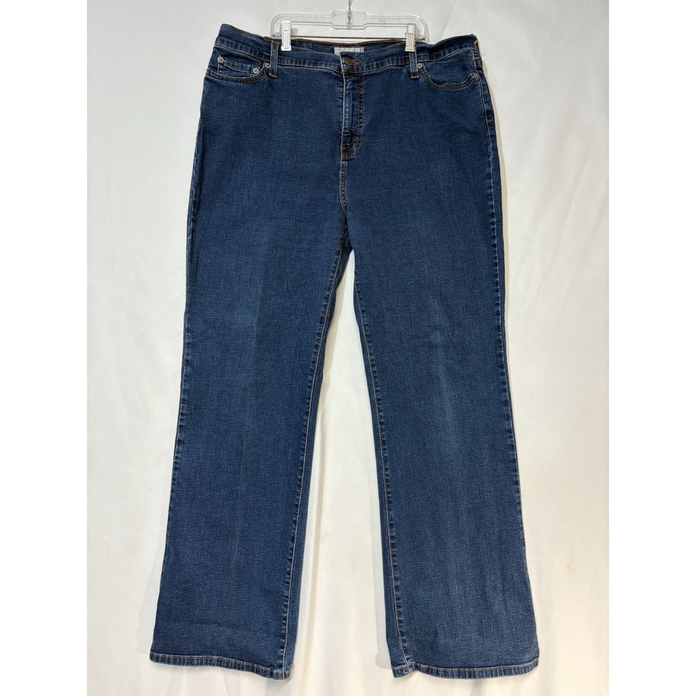 Levi's Woman's 512 CowboyCut jeans Blue Stretch Denim Size 18